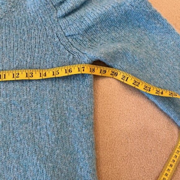 Derek Lam 10 Crosby Locken Puff Sleeve Sweater in Light Blue - Women's - Picture 7 of 12